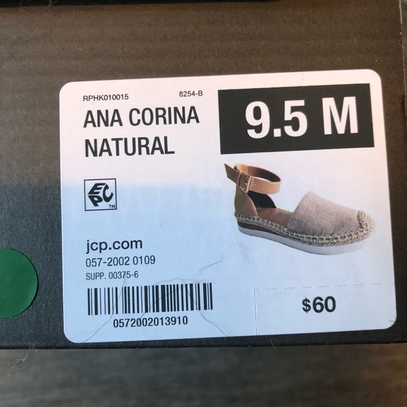 A.N.A espadrilles size 9.5 new in box khaki - Picture 3 of 4